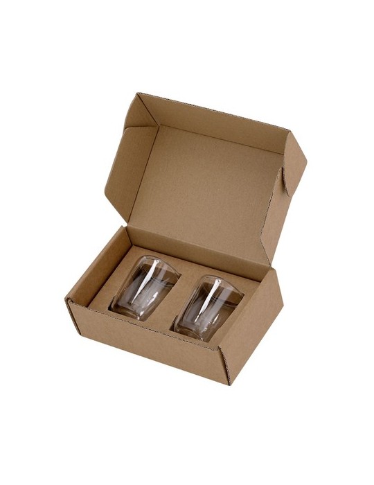 Set de verres publicitaires s Frilux Matières : borosilicate Couleurs : transparent cadeau entreprise pas cher