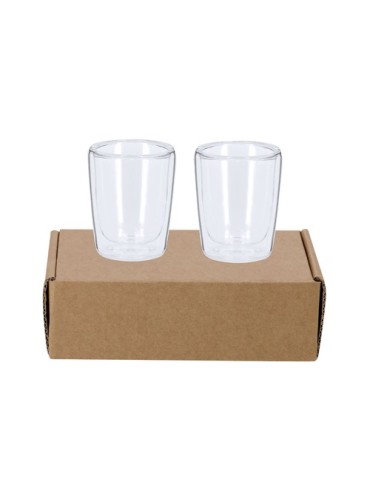 Set de verres publicitaires s Frilux Matières : borosilicate Couleurs : transparent goodies publicitaire événementiel