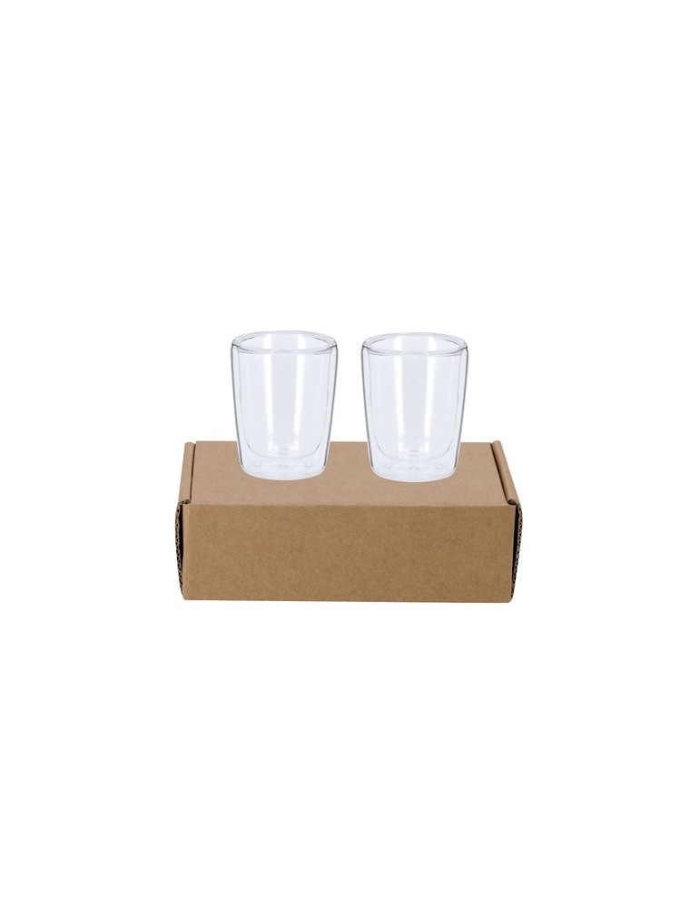 Set de verres publicitaires s Frilux Matières : borosilicate Couleurs : transparent goodies publicitaire événementiel
