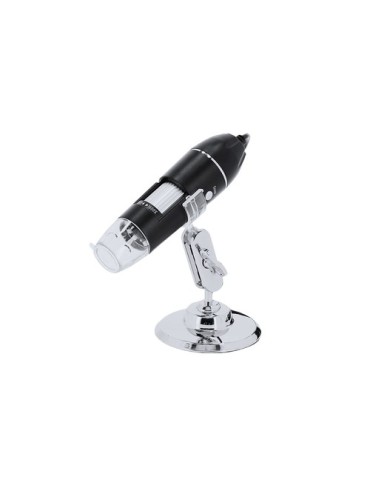Microscope publicitaire 1600X Patsmi Matières : métal Couleurs : noir marquage laser ultra précis