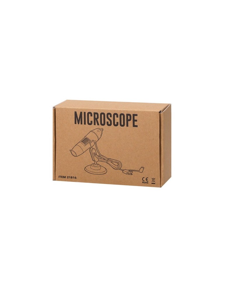 Microscope publicitaire 1600X Patsmi Matières : métal Couleurs : noir livraison express 24h 48h