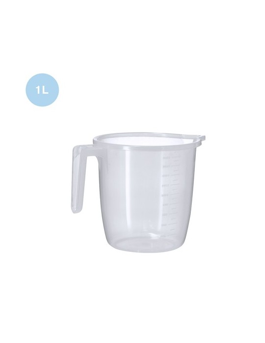 Carafe Mesureur publicitaire 1 L Pinnex Matières : polypropylène (PP) Couleurs : transparent cadeau entreprise pas cher