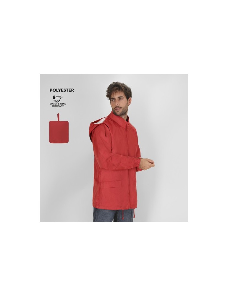 Imperméable publicitaire  Bravion Matières : polyester Taille textile : M Couleurs : bleu marquage laser ultra précis