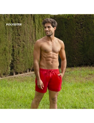Maillot de Bain Publicitaire Personnalisé Merlin Matières : polyester Taille textile : XL Couleurs : rouge goodies publicitaire 