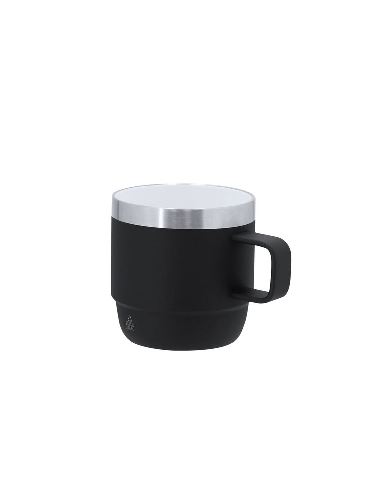 Tasse personnalisée avec motif unique - Milayka Matières : céramique Couleurs : noir cadeau collaborateur premium