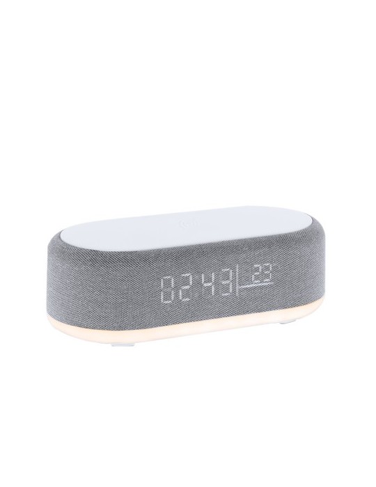 Horloge personnalisée multifonction Quinn Matières : polyester Couleurs : gris cadeau entreprise pas cher