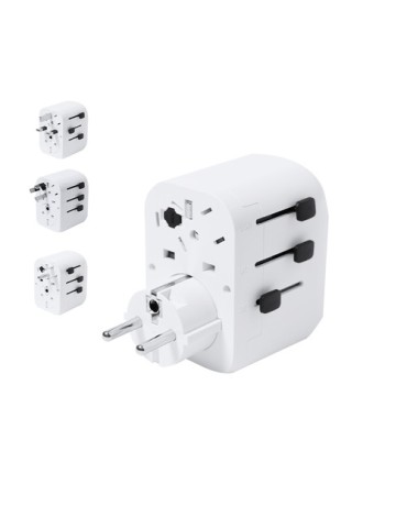 Adaptateur publicitaire de prises Wando Couleurs : blanc 2