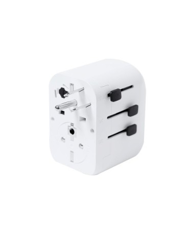Adaptateur publicitaire de prises Wando Couleurs : blanc goodies publicitaire événementiel