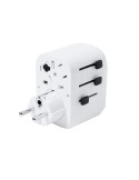 Adaptateur publicitaire de prises Wando Couleurs : blanc marquage laser ultra précis