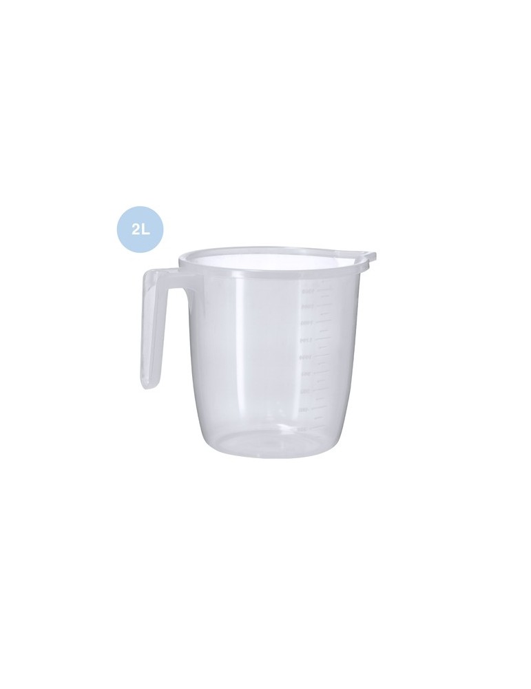 Carafe mesureur publicitaire 2 L Conreix Matières : polypropylène (PP) Couleurs : transparent personnalisable avec votre logo