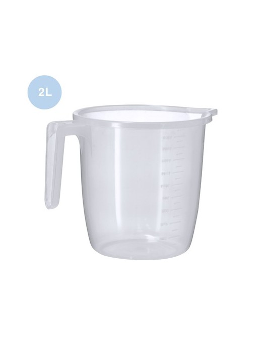 Carafe mesureur publicitaire 2 L Conreix Matières : polypropylène (PP) Couleurs : transparent personnalisable avec votre logo