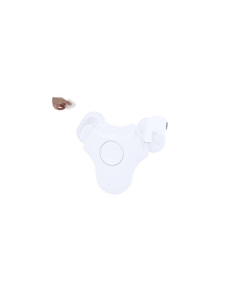 Écouteurs publicitaires s Levin Couleurs : blanc personnalisable avec votre logo
