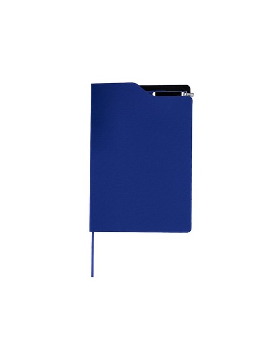 Bloc-notes publicitaire  Nuron Matières : PET recyclé Couleurs : bleu cadeau affaires élégant