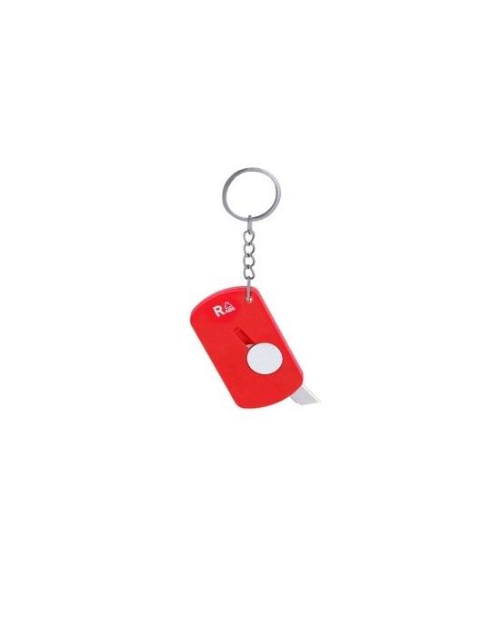 Porte-clés personnalisé Cutter  Darson Matières : ABS recyclé Couleurs : noir cadeau collaborateur premium