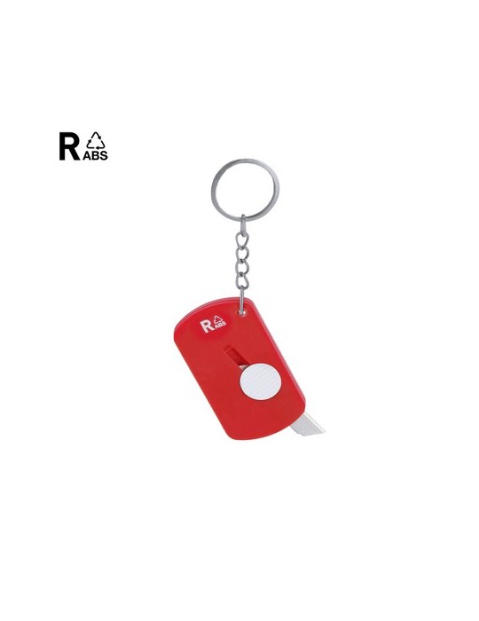 Porte-clés personnalisé Cutter  Darson Matières : ABS recyclé Couleurs : blanc livraison express 24h 48h