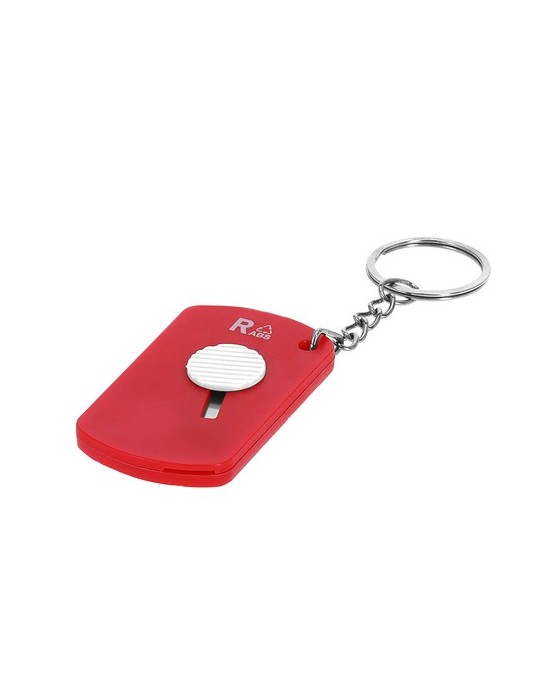 Porte-clés personnalisé Cutter  Darson Matières : ABS recyclé Couleurs : blanc cadeau affaires élégant