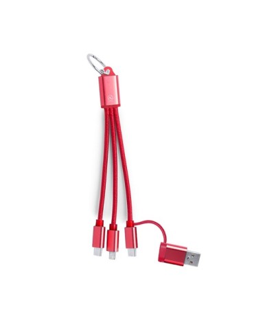 Câble de Charge Publicitaire Éco-responsable Bikoc Matières : aluminium recyclé  Couleurs : noir 2