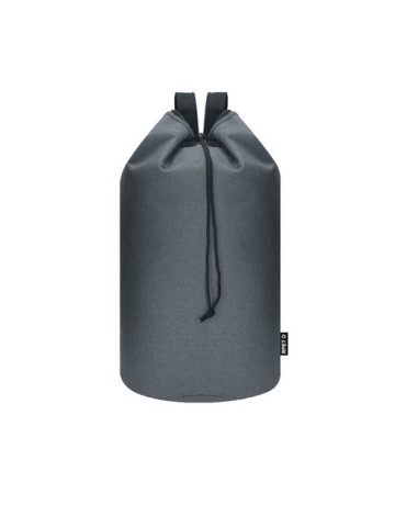 Balluchon  personnalisé Mubar Couleurs : bleu marine Matières : polyester recyclé goodies personnalisé en stock