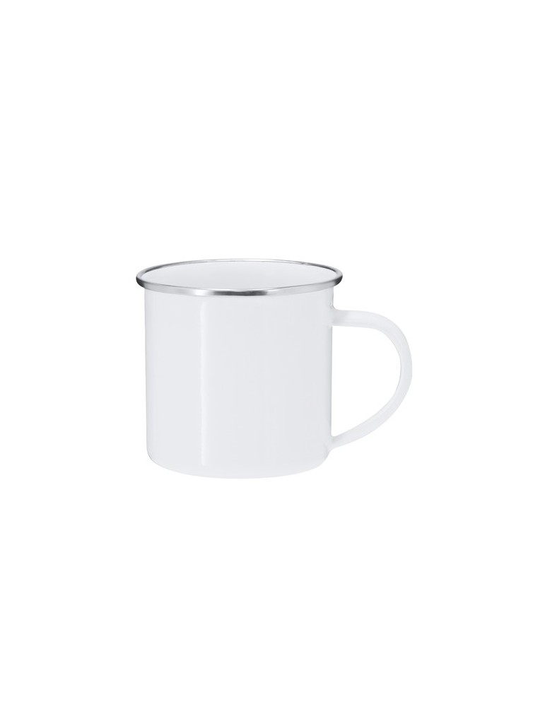 Tasse de sublimation personnalisée Deriox Matières : métal Couleurs : blanc