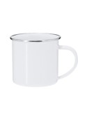 Tasse de sublimation personnalisée Deriox Matières : métal Couleurs : blanc