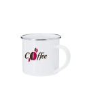 Tasse de sublimation personnalisée Deriox Matières : métal Couleurs : blanc goodies publicitaire événementiel