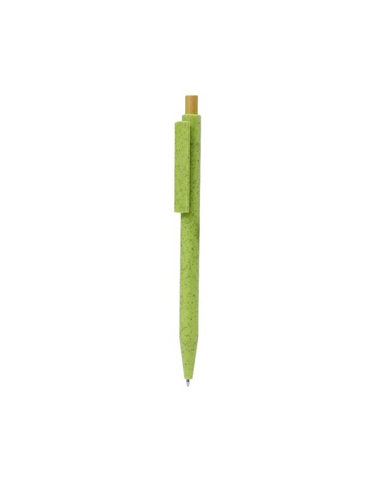 Stylo Publicitaire Éco-responsable Tarflex Matières : bambou Couleurs : vert personnalisable avec votre logo
