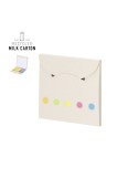 Bloc Notes Publicitaire Éco-responsable Tesher Couleurs : blanc Matières : carton de lait recyclé personnalisable avec votre log