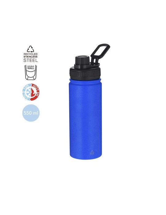 Bidon Thermique Publicitaire Éco-responsable Felmar Couleurs : jaune Matières : acier inoxydable recyclé cadeau collaborateur pr