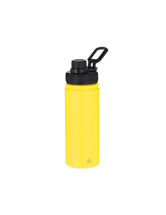 Bidon Thermique Publicitaire Éco-responsable Felmar Couleurs : noir Matières : acier inoxydable recyclé goodies personnalisé en 