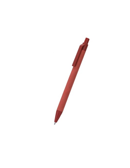 Stylo Personnalisé Éco-responsable Pinix Matières : carton recyclé Couleurs : rouge accessoire événementiel unique