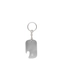 Porte-Clés Ouvre Bouteille Personnalisé Éco-responsable Sawad Matières : aluminium recyclé  Couleurs : argenté personnalisable a