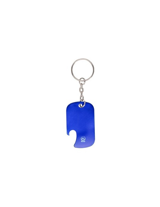 Porte-Clés Ouvre Bouteille Personnalisé Éco-responsable Sawad Matières : aluminium recyclé  Couleurs : bleu goodies publicitaire