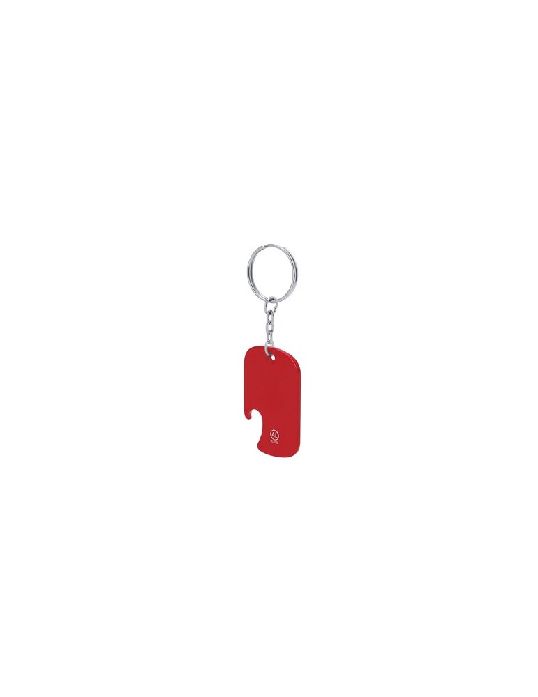 Porte-Clés Ouvre Bouteille Personnalisé Éco-responsable Sawad Matières : aluminium recyclé  Couleurs : bleu impression logo haut