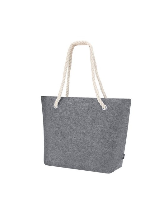 Sac Éco-responsable en toile réutilisable Northax Matières : coton Couleurs : gris impression haute définition