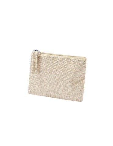 Porte-monnaie publicitaire de sublimation  Elyron Matières : polyester Couleurs : naturel cadeau entreprise pas cher