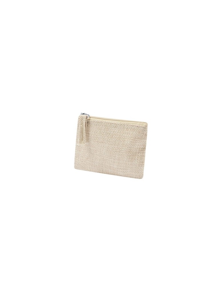 Porte-monnaie publicitaire de sublimation  Elyron Matières : polyester Couleurs : naturel cadeau entreprise pas cher