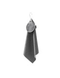 Serviette de golf  personnalisée Canrock Matières : PET recyclé Couleurs : noir objet promotionnel éco-responsable