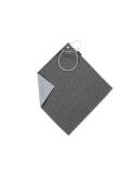 Serviette de golf  personnalisée Canrock Matières : PET recyclé Couleurs : bleu marine accessoire événementiel unique