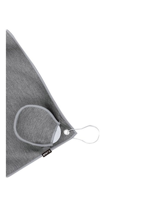 Serviette de golf  personnalisée Canrock Matières : PET recyclé Couleurs : bleu marine impression logo haute qualité