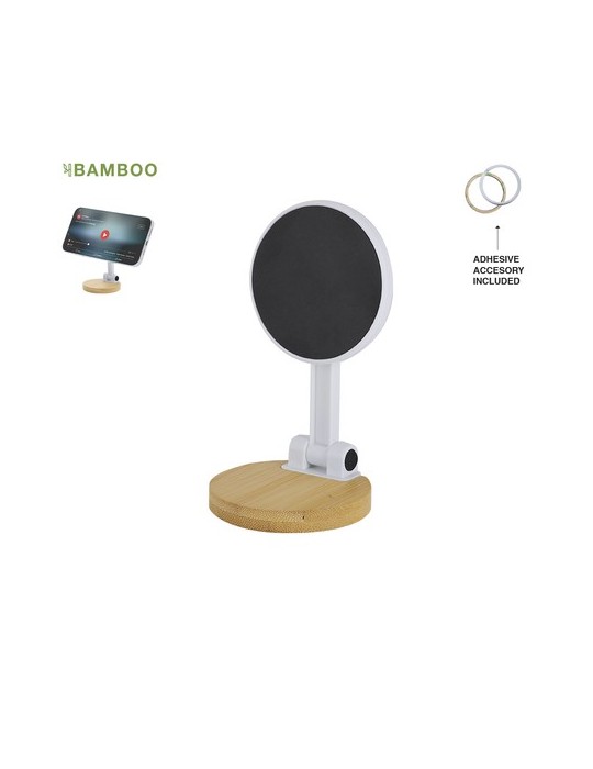 Support publicitaire personnalisé Frelix Matières : bambou Couleurs : blanc cadeau entreprise pas cher