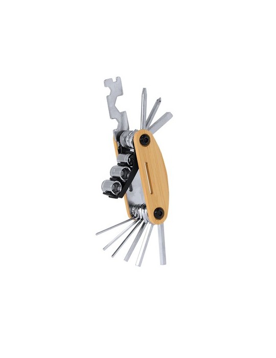 Outils multi-publicitaires personnalisés Koron Matières : bambou Couleurs : naturel cadeau entreprise pas cher