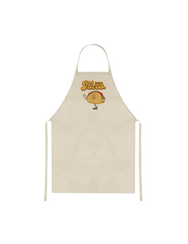 Tablier publicitaire de sublimation personnalisé Zyriel Matières : polyester Couleurs : naturel goodies publicitaire événementie