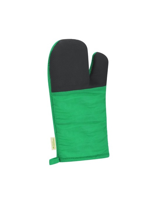 Gant de cuisine publicitaire personnalisé Kinix Matières : caoutchouc Couleurs : vert marquage couleur éclatante