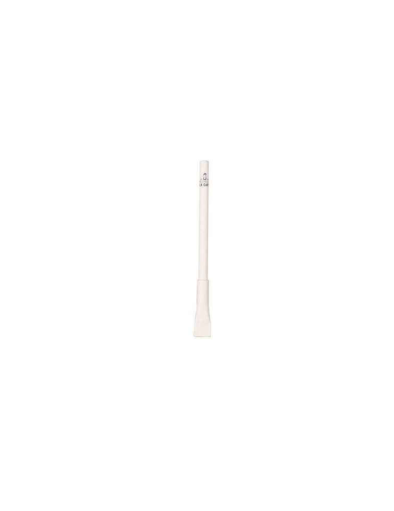 Stylo publicitaire personnalisé Kadan Couleurs : blanc Matières : carton de lait recyclé