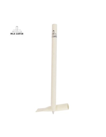 Stylo publicitaire personnalisé Kadan Couleurs : blanc Matières : carton de lait recyclé 2