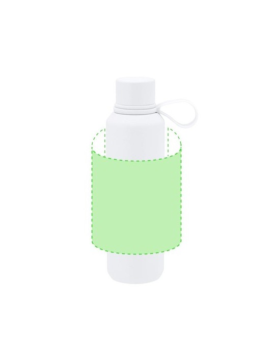 Bidon thermique personnalisé Yomar Couleurs : bleu marine Matières : acier inoxydable recyclé personnalisation rapide en France