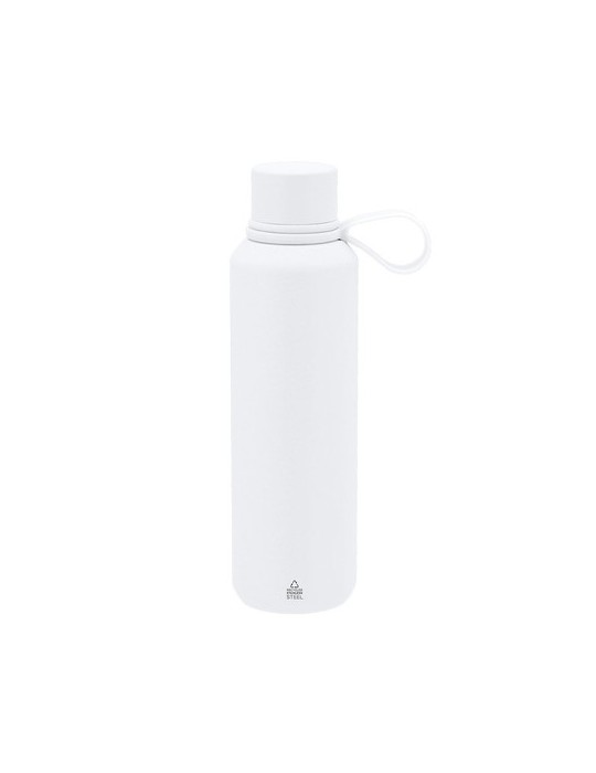 Bidon thermique personnalisé Yomar Couleurs : vert Matières : acier inoxydable recyclé goodies personnalisé en stock