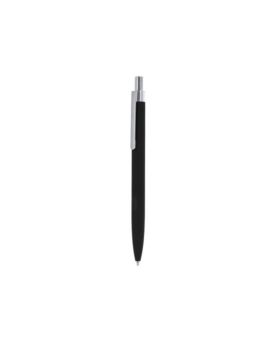 Stylo publicitaire  Iridon Matières : caoutchouc Couleurs : noir personnalisable avec votre logo