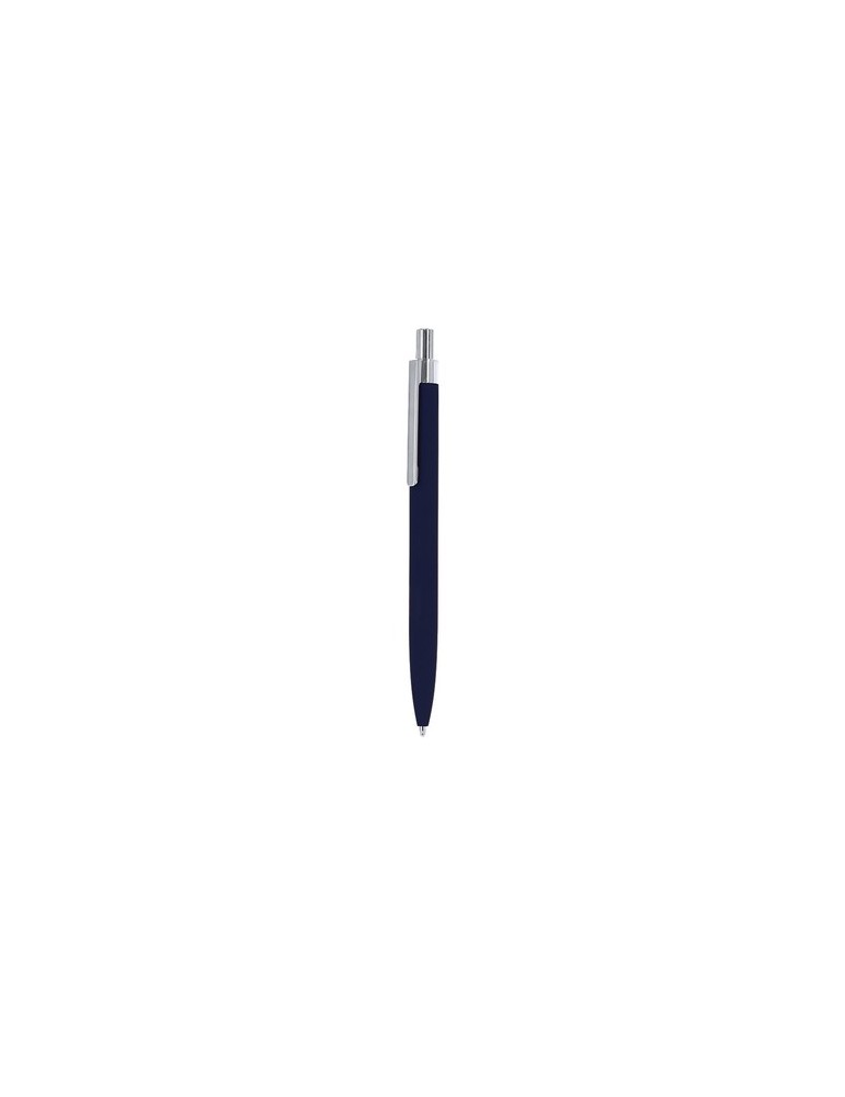 Stylo publicitaire  Iridon Matières : caoutchouc Couleurs : noir goodies personnalisé en stock