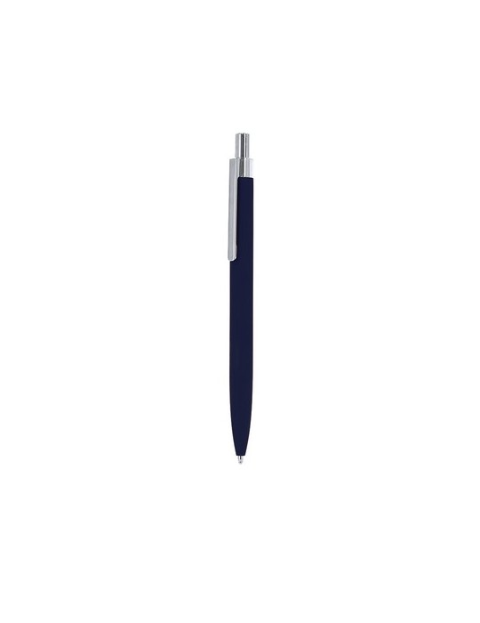 Stylo publicitaire  Iridon Matières : caoutchouc Couleurs : bleu marine goodies publicitaire événementiel